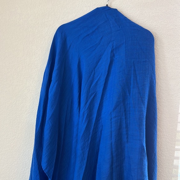 RAG & BONE poncho Jacquard Poncho In Blue Multi one size Blue - Picture 7 of 8